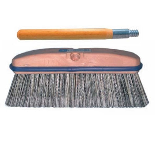 Vehicle Wash Brush with 60" Handle 10" Black/White Polystyrene BOWES SS 37112