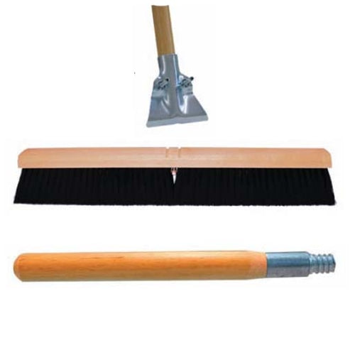 No. 11A Line Floor Brush 24" Wide with 60" Handle Wing Handle Brace BOWES SS 37400