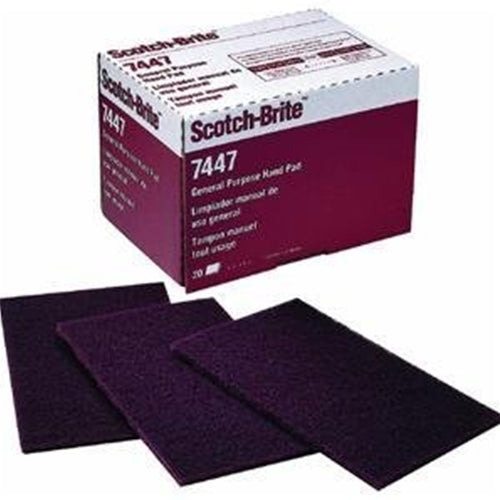 Scotch-Brite General Purpose Hand Pad 7447, 6" x 9" BOWES 3M 7447