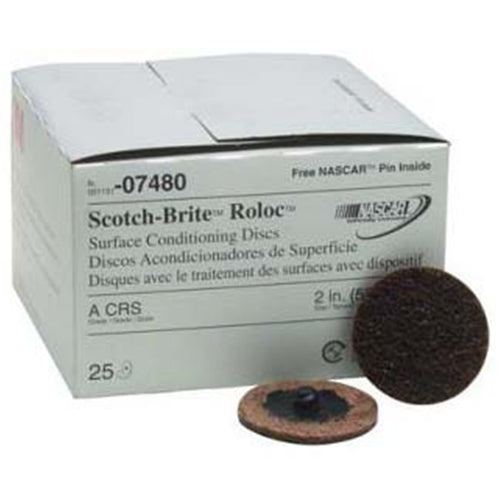 Scotch-Brite Roloc Surface Conditioning Disc 07480, 2 in x NH A CRS BOWES 3M 7480