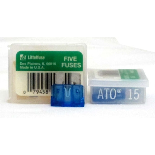 Littelfuse ATO 15 pack of 5 15amp Fast-Acting Automotive Blade Fuse