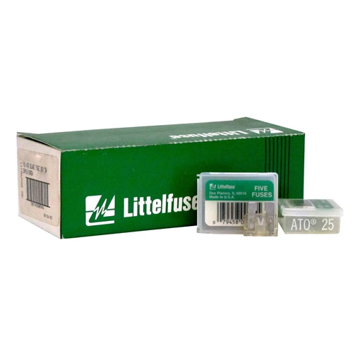 Littelfuse ATO 25 Box of 100 25amp Fast-Acting Automotive Blade Fuse