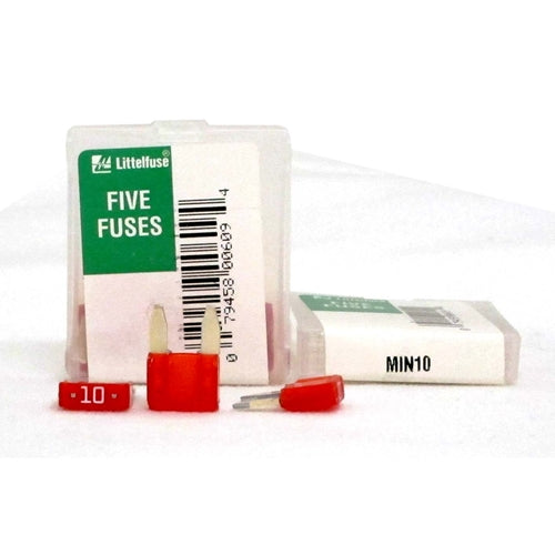 Littelfuse Mini 10 10amp Blade Fuse 5 Pack