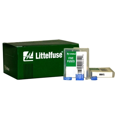 Littelfuse Mini 15 15amp Blade Fuse Box of 100