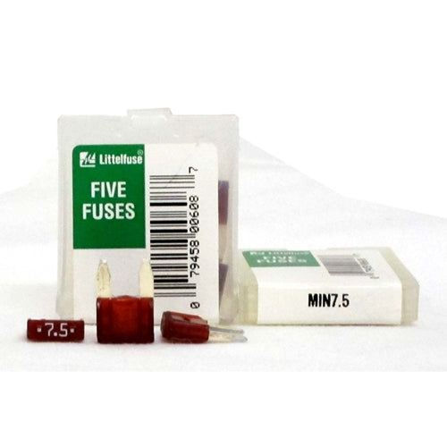 Littelfuse Mini 7.5 7.5amp Blade Fuse 5 Pack