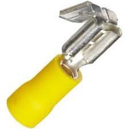 Piggyback Terminals Quick Disconnect Vinyl Yellow (12-10) TMR ST182 Bag of 100
