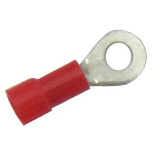 #8 Ring Terminal Red Vinyl Insulated (22-18) TMR STR8 Bag of 100