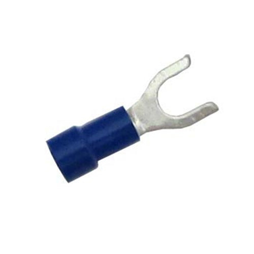 Terminal Spade #10 Blue Vinyl Insulated (16-14) TMR STBS10 Bag of 100