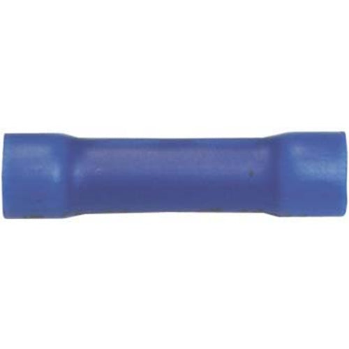 Blue Vinyl Butt Connector (14-16) TMR BC1 Bag of 100