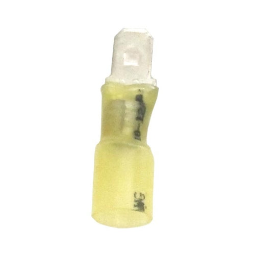 Terminal Quick Disconnect 1/4" Heat Shrink Yellow Male (12-10) TMR HTR170 Bag of 25