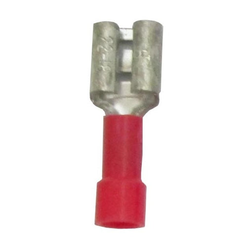 Terminal Quick Disconnect 1/4" Female Insulated Vinyl Red TMR ST110 Bag of 100