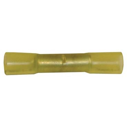 Yellow Butt Connector With Heat Shrink Tubing (10-12) TMR HT30 Bag of 25