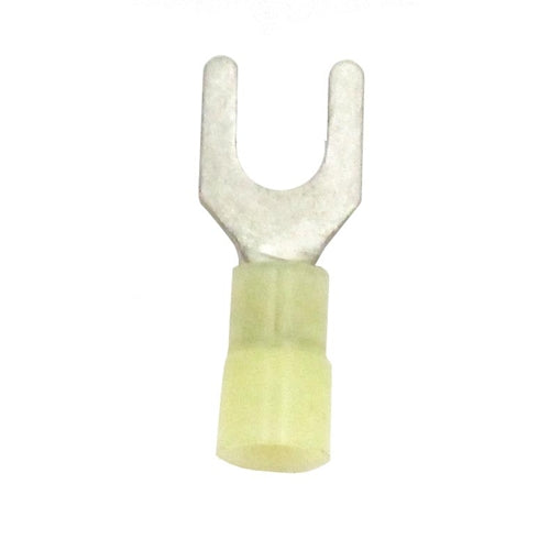 Terminal Spade #10 Nylon Yellow (12-10) TMR STNYS10 Bag of 100
