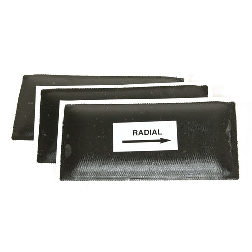 2 5/8" x 5 3/8" Center Reinforced Radial Patch Large Oval BOWES TR 15044 Box of 10