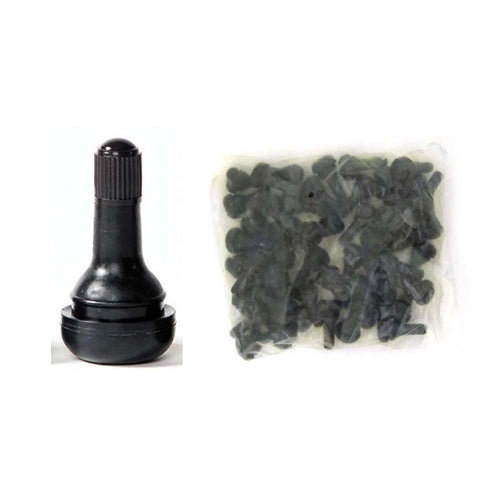 Tubeless Snap-In Valves TR# 415 Rubber Height 1.25" BOWES TV 27-415-500 Bag of 50