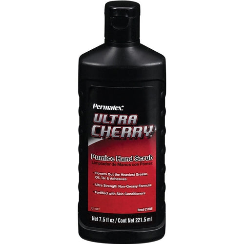 Permatex 21108 Ultra Cherry Hand Scrub 7.5 fl oz comfort grip bottle