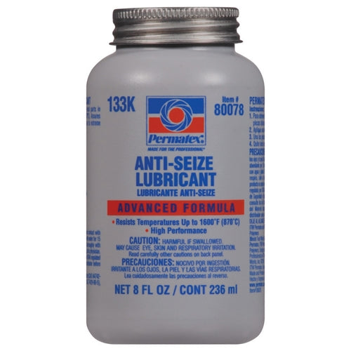 Permatex 80078 Anti-Seize Lubricant 8 oz. brush-top bottle