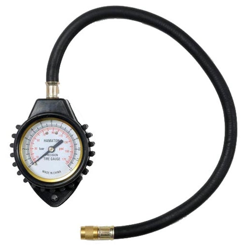 Dial Gauge Straight-On with 20" Hose, 10 - 170 psi, Imported 31inc 17-916 / BOWES TG 11916