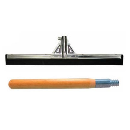 Red Neoprene Double Edge Steel Frame Squeegee 30" with 60" Handle BOWES SS 37515