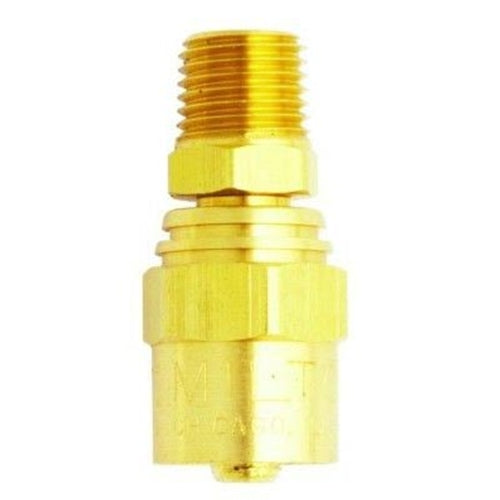 Milton Re-usable Brass Hose Fitting Male 1/4" x 1/2" BOWES MIL 615-8