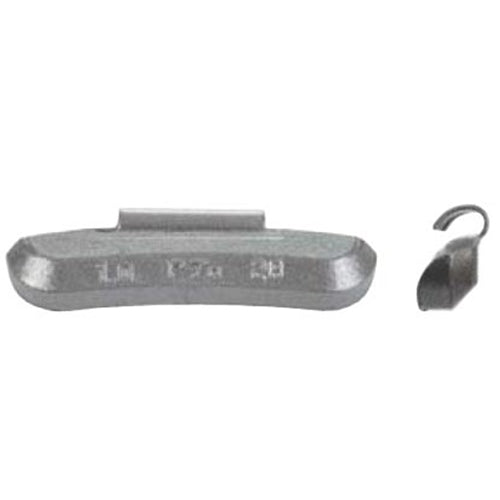 PZU Type Zinc Clip-on Wheel Weight Uncoated 2 oz