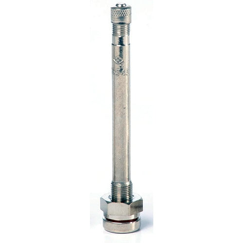 Nickel Plated Brass Valves with O-Rings TR #545, 3-1/2" Straight BOWES TV 27-545 Bag of 10