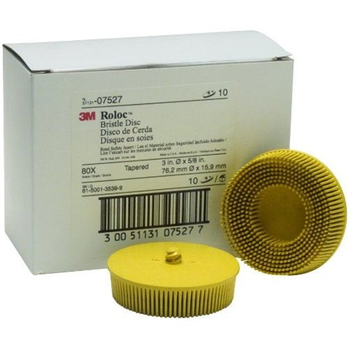 Scotch-Brite Roloc Bristle Disc 3" Grade 80 BOWES 3M 7527