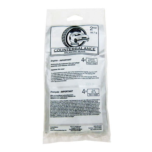 Counteract 2 oz Tire Wheel Balancing Beads - 4 pack Single Bag