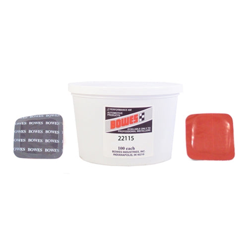1 3/4 Square Universal Tire Patch BOWES TR 22115BK Pack of 50