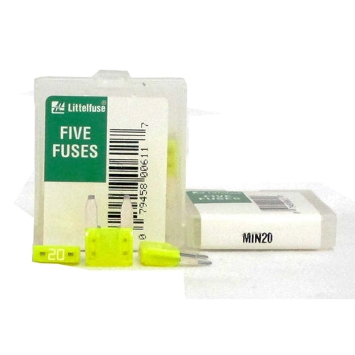 Littelfuse Mini 20 20amp Blade Fuse 5 Pack