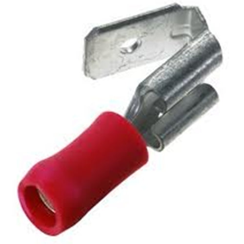Piggyback Terminals Quick Disconnect Vinyl Red (22-18) TMR ST180 Bag of 100
