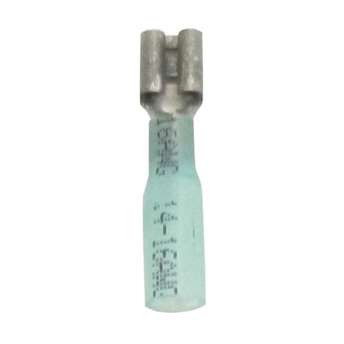 Terminal Quick Disconnect 1/4" Heat Shrink Blue Female (16-14) TMR HTR100 Bag of 25
