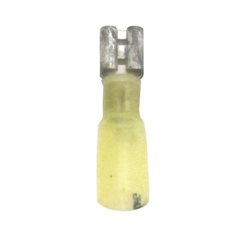 Terminal Quick Disconnect 1/4" Heat Shrink Yellow Female (12-10) TMR HTR165 Bag of 25