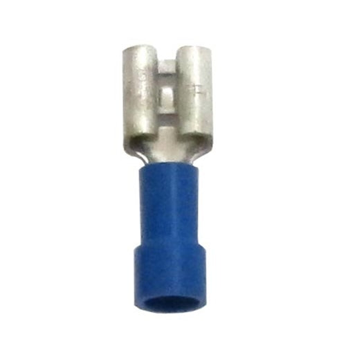 Terminal Quick Disconnect 1/4" Female Insulated Vinyl Blue TMR ST125 Bag of 100