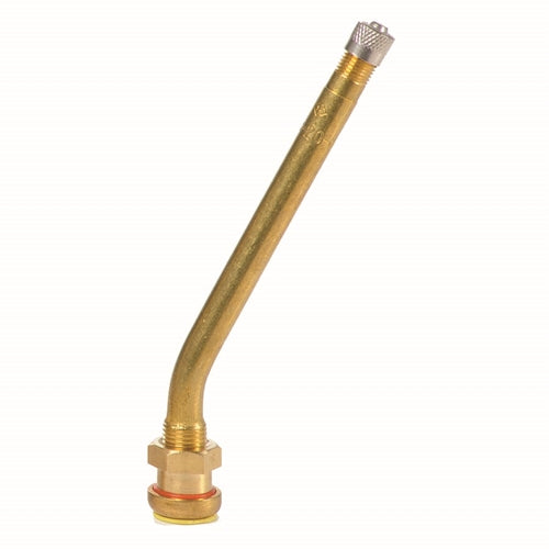 Heavy Truck Brass Valve Metric V3-20-4, 3.38", 27 Deg Bend BOWES TV 27-115MS-27