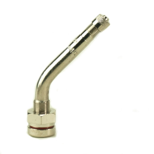 Nickel Plated Brass Valves with O-Rings TR #544C, H.98", L1.94", 45 Deg Bend BOWES TV 27-544C