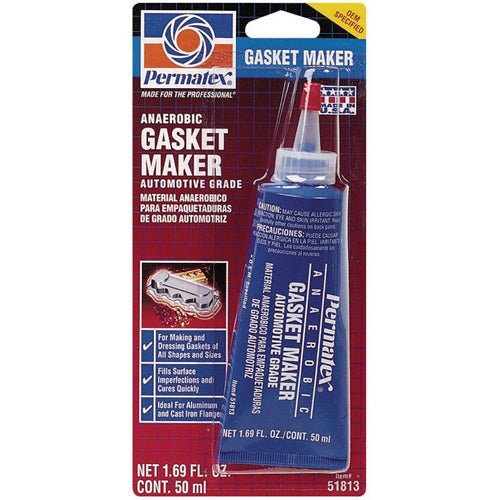 Permatex 51813 Anaerobic Gasket Maker 50 ml tube, carded