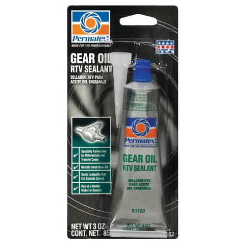 Permatex 81182 Gear Oil RTV Sealant 3 oz. tube