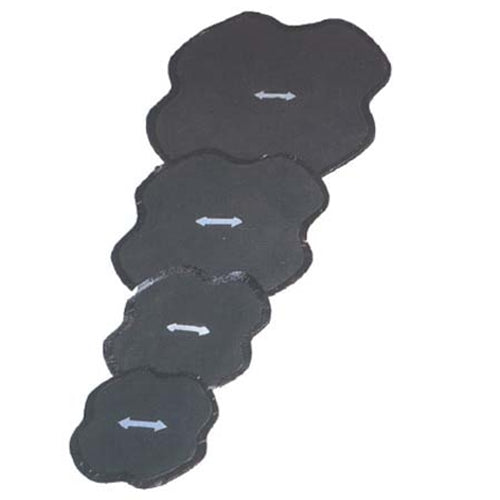 4.5 x 4.5 Inch Reinforced Large Bias-ply Tire Repair Patch RT-11 BOWES TR 15012 Box of 10